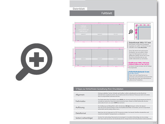 Product Bild faltblatt__gefalzt_auf_din_a6_quer__vertikaler_zickzackfalz__6-seitig